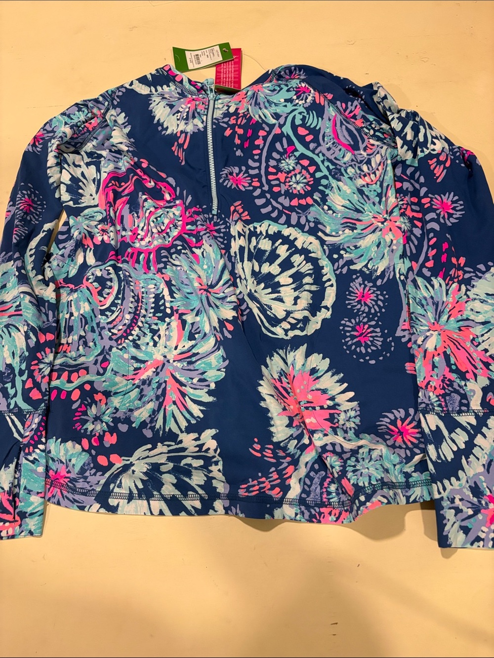 🌴💕 Lilly Pulitzer Delaynée Meryl Nylon UPF 50+ Top  GYPSEA GIRL NWT Large